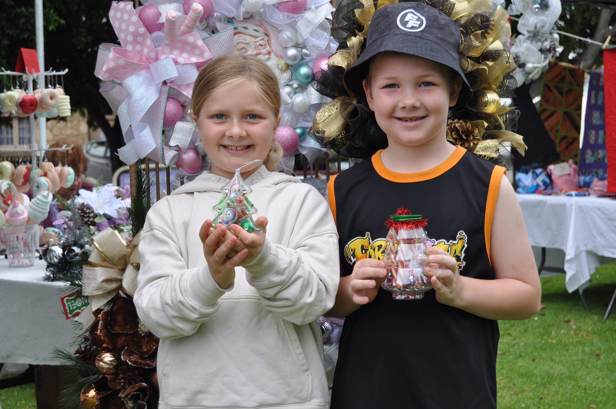 Holiday spirit at handmade market