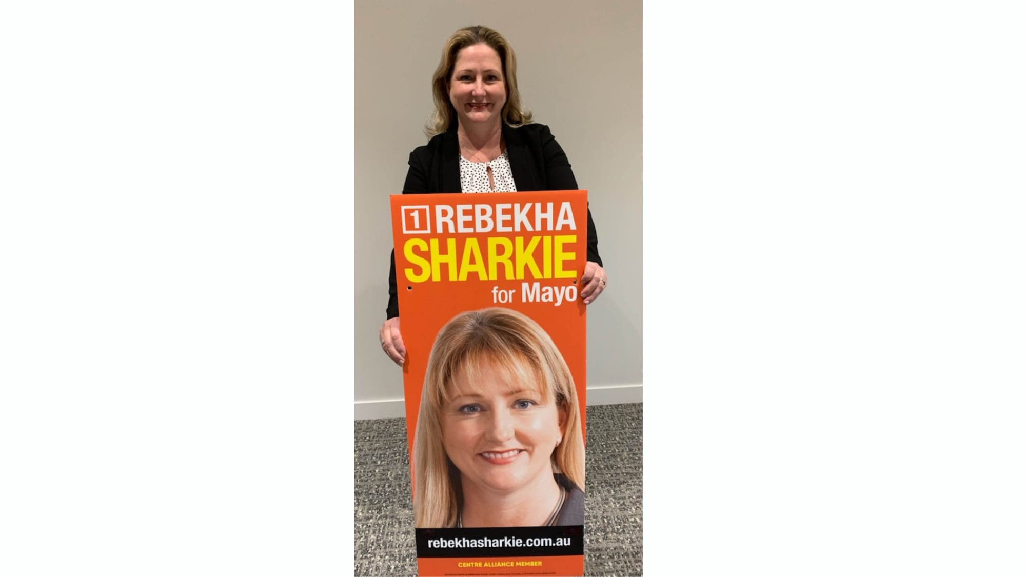 ‘Avid supporters’ remove Member for Mayo Rebekha Sharkie’s corflutes