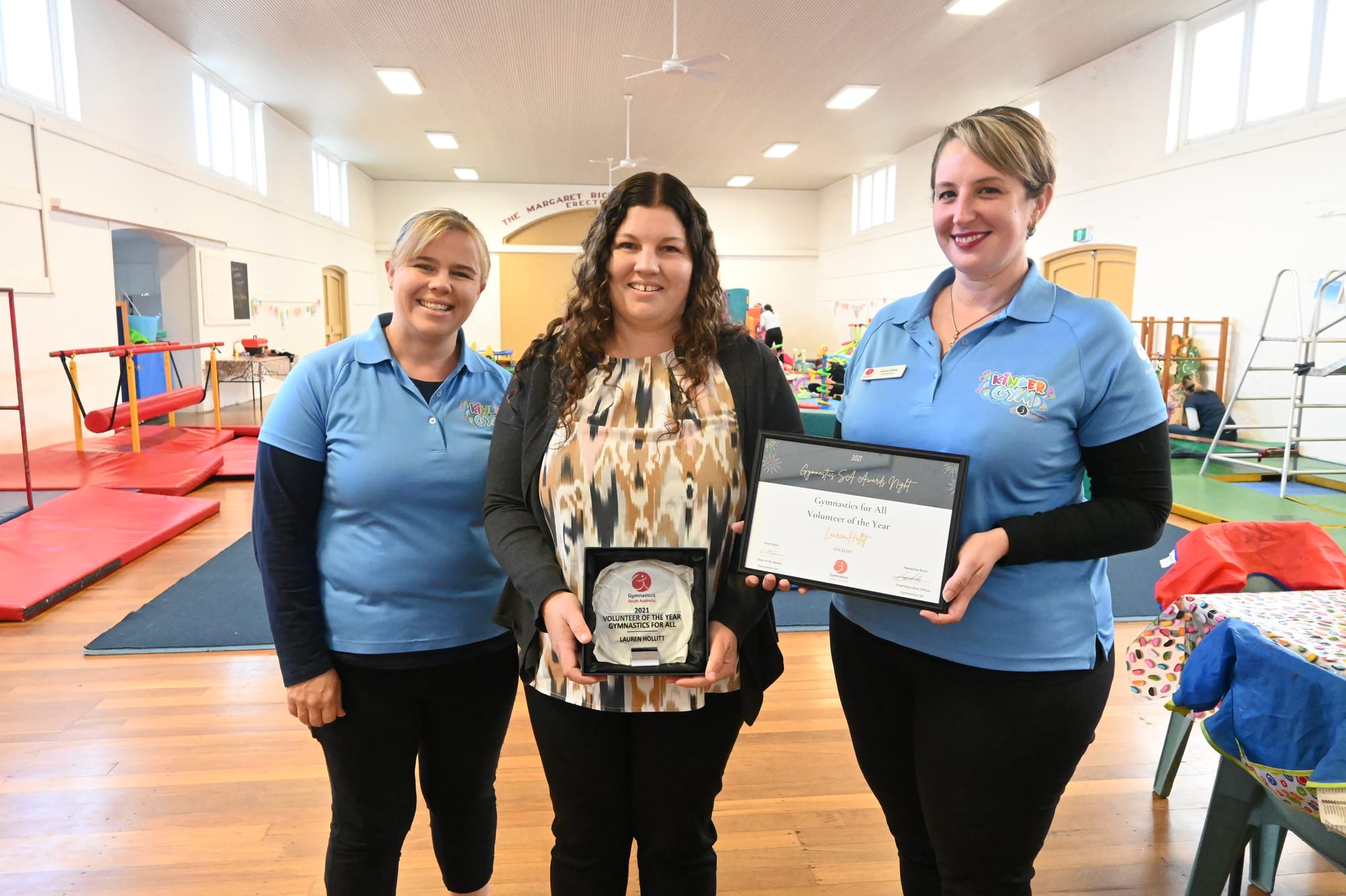 Local kindergym’s ‘heart and soul’ earns accolade for volunteer hours