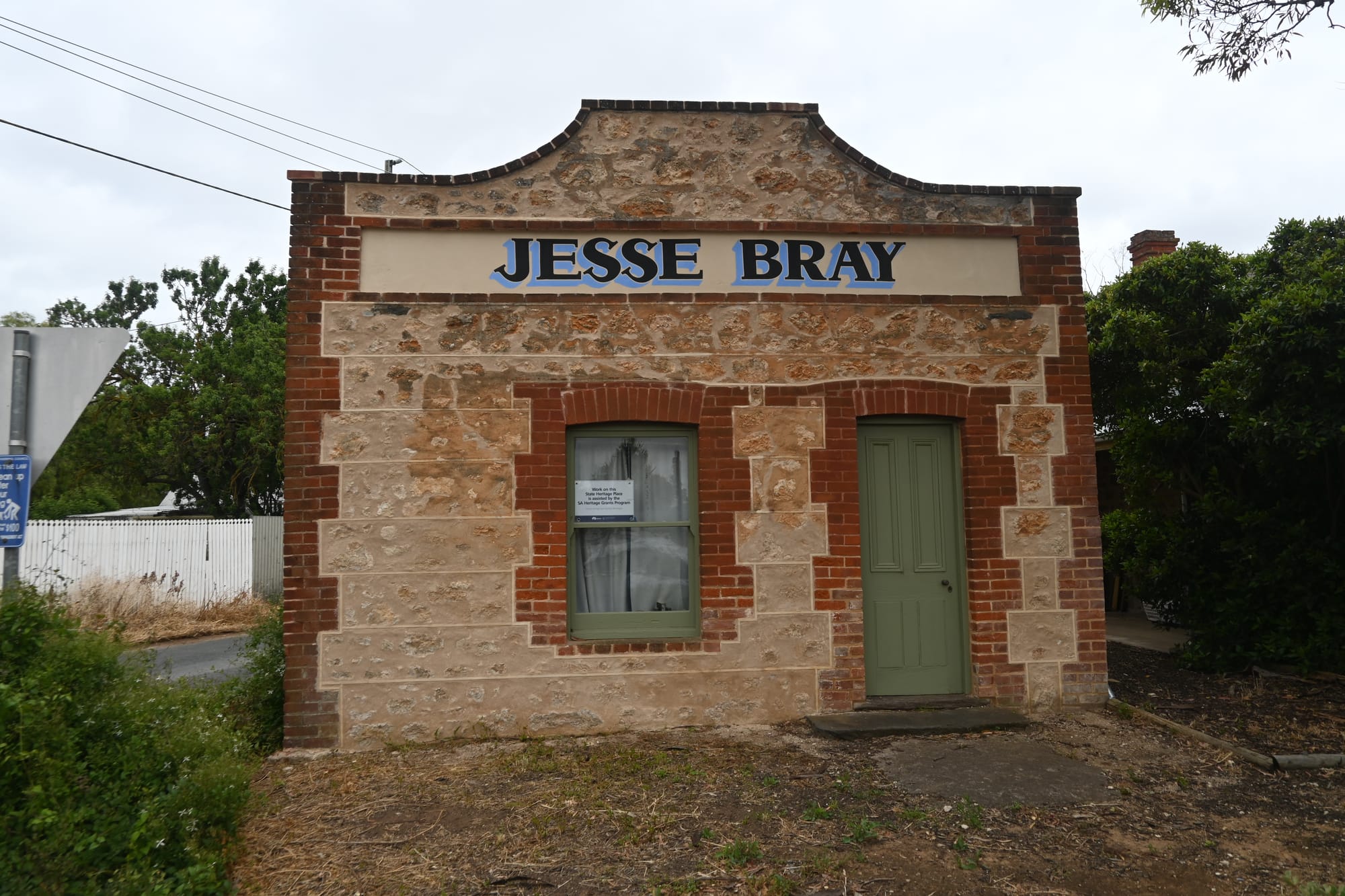 Local butcher’s name re-emerges on restored building