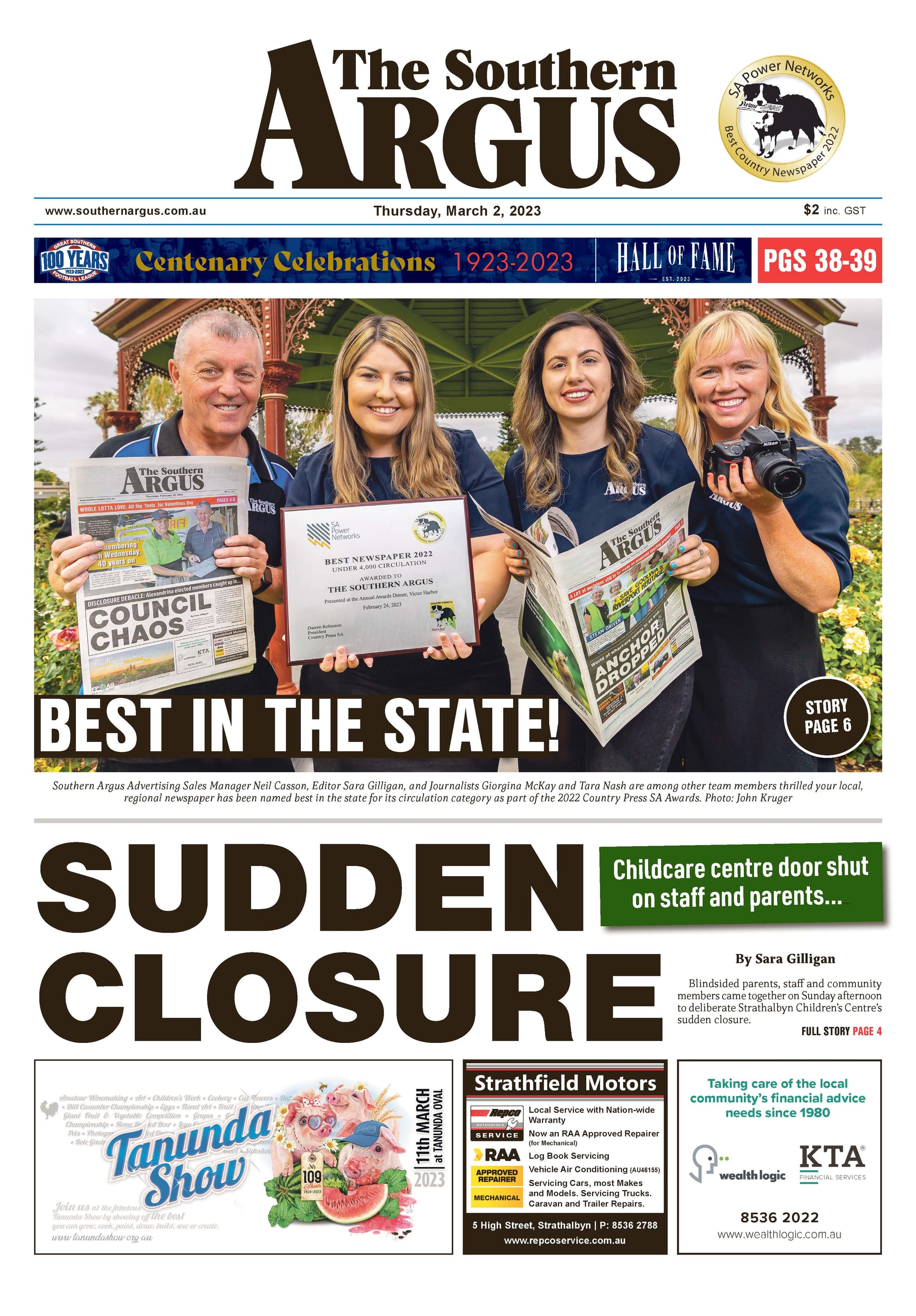 The Southern Argus - March 2, 2023