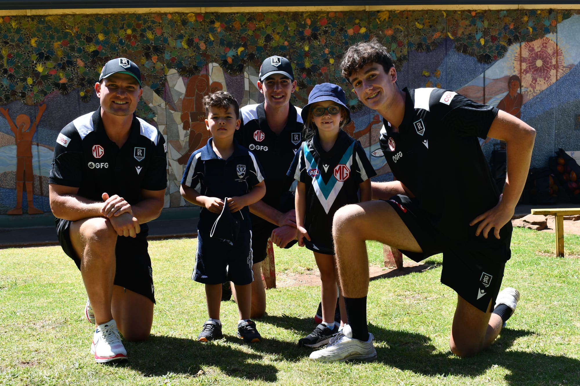 Local AFL players deliver power-ful message to EFS students