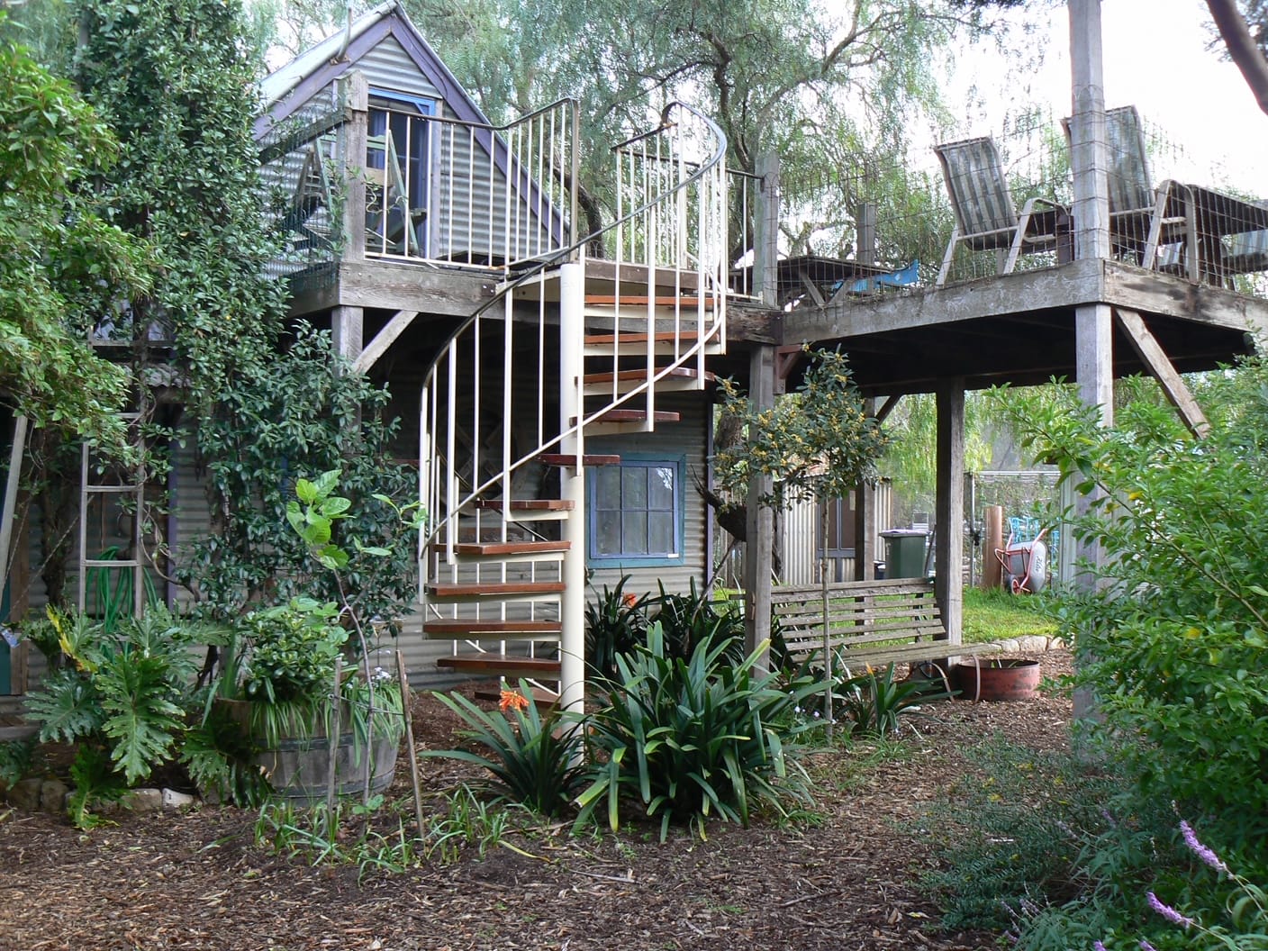 The couple previously lived in this building, which will be open as a cafe during the Open Garden event.