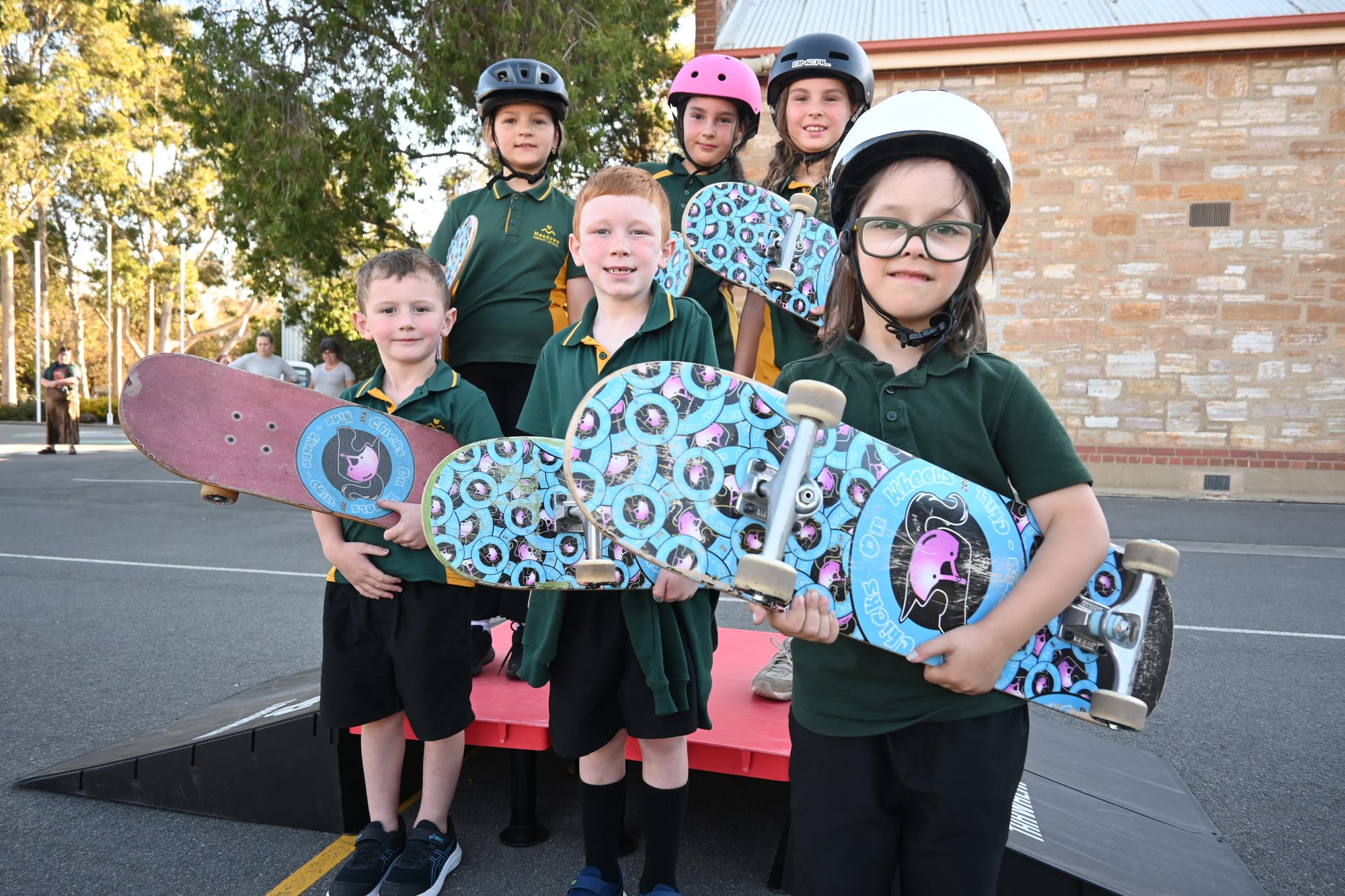 Wheels in motion for a skatepark