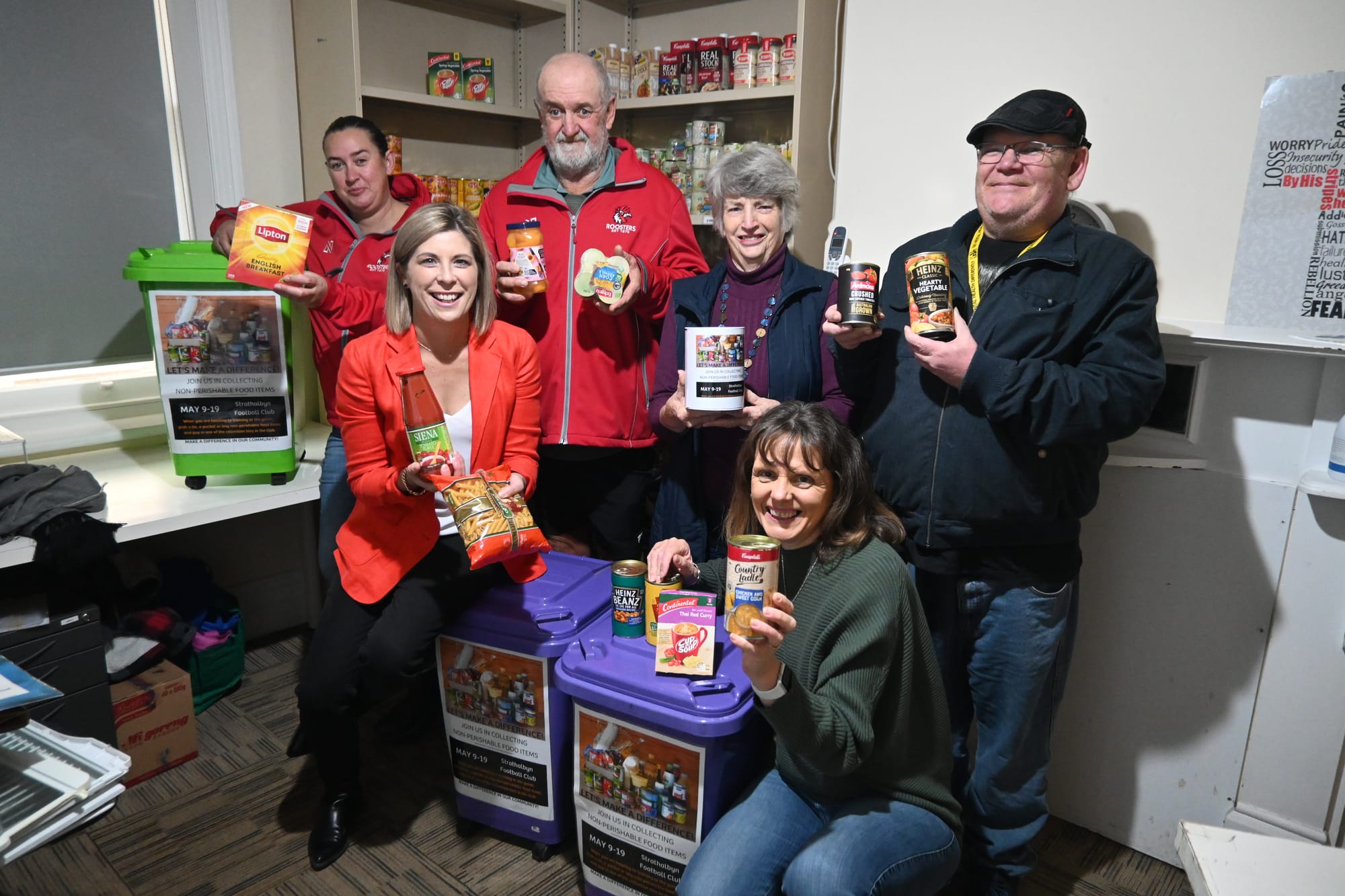 Goal made during recent food drive