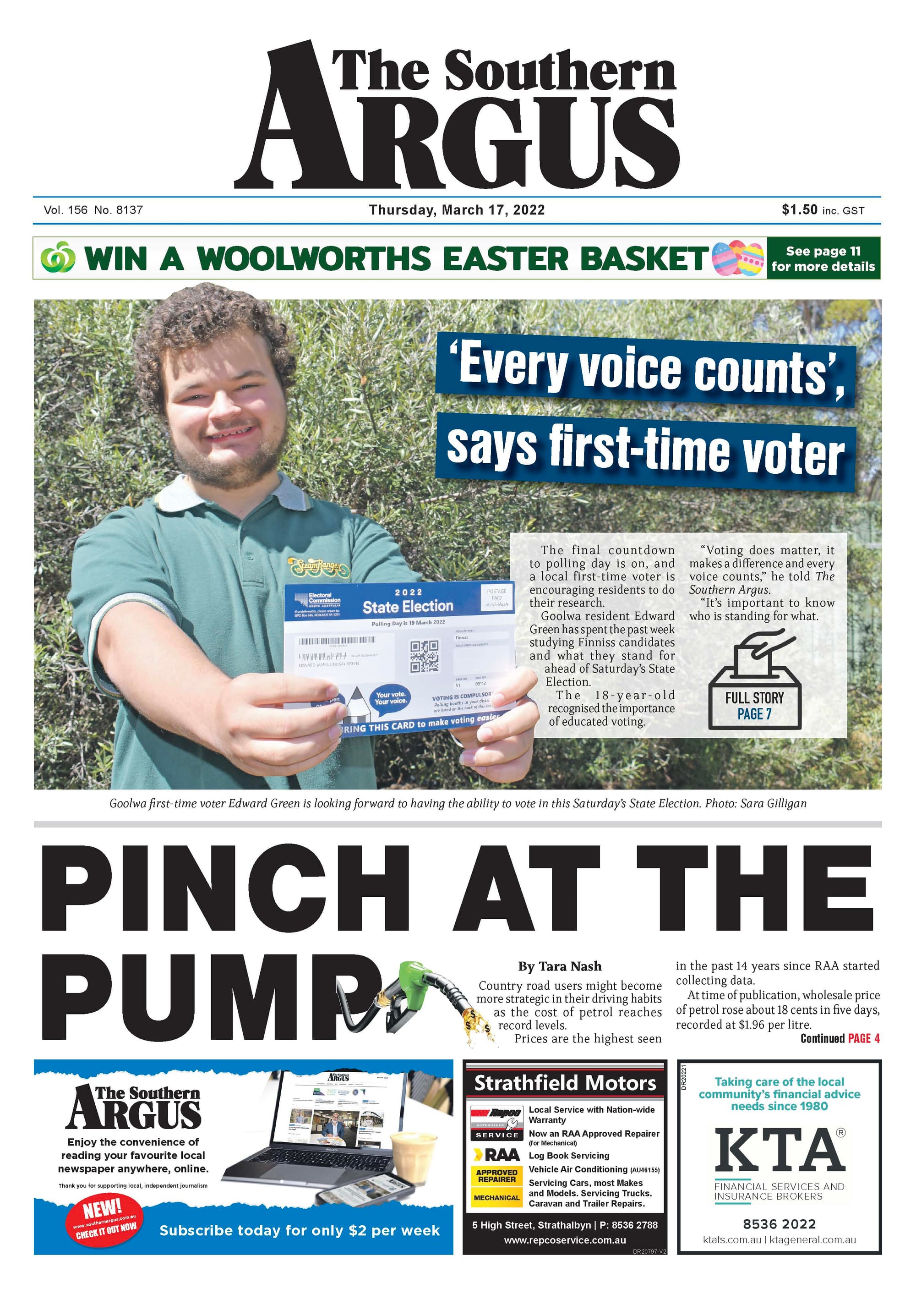 The Southern Argus - March 17, 2022