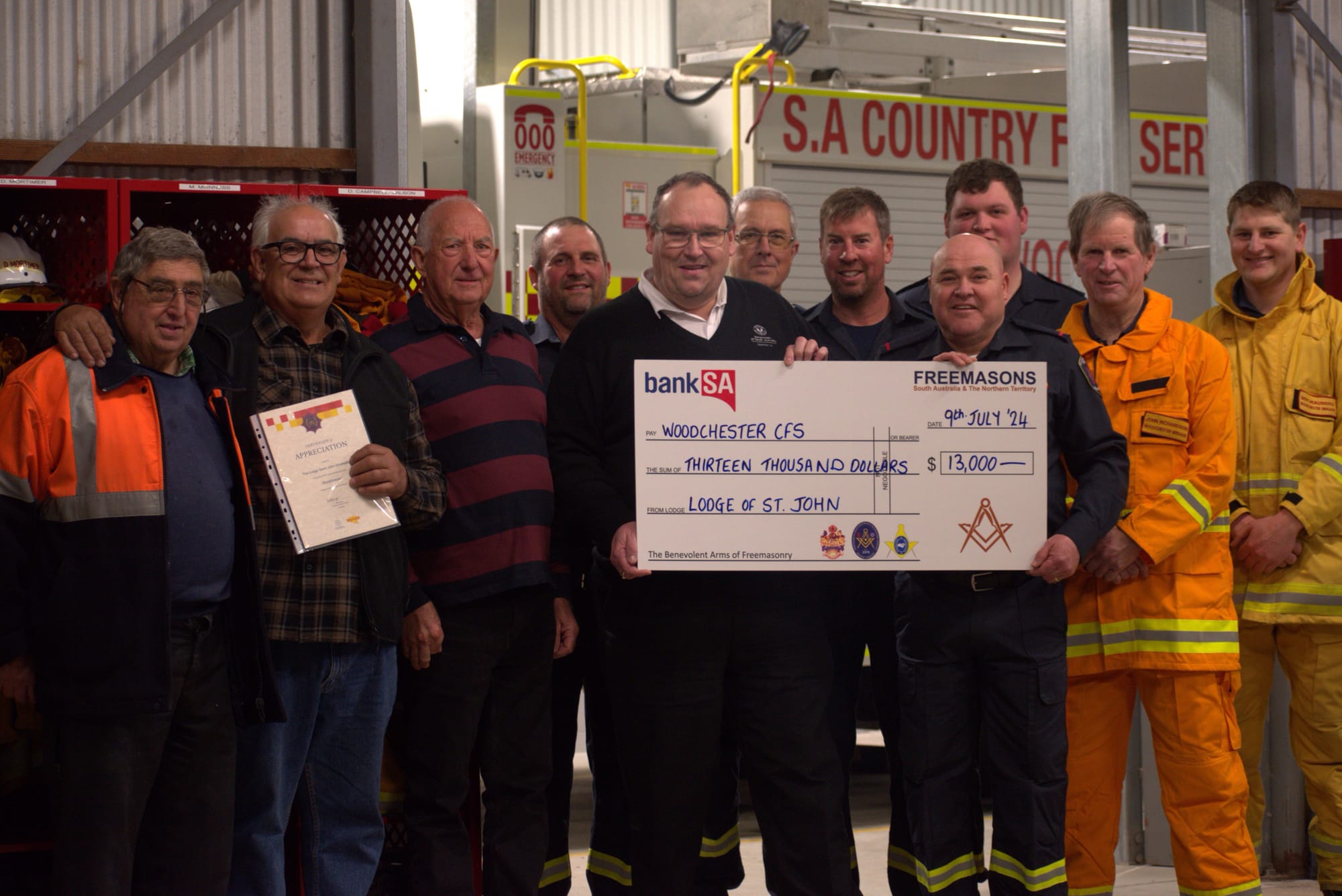 New lockers celebrated at Woodchester CFS