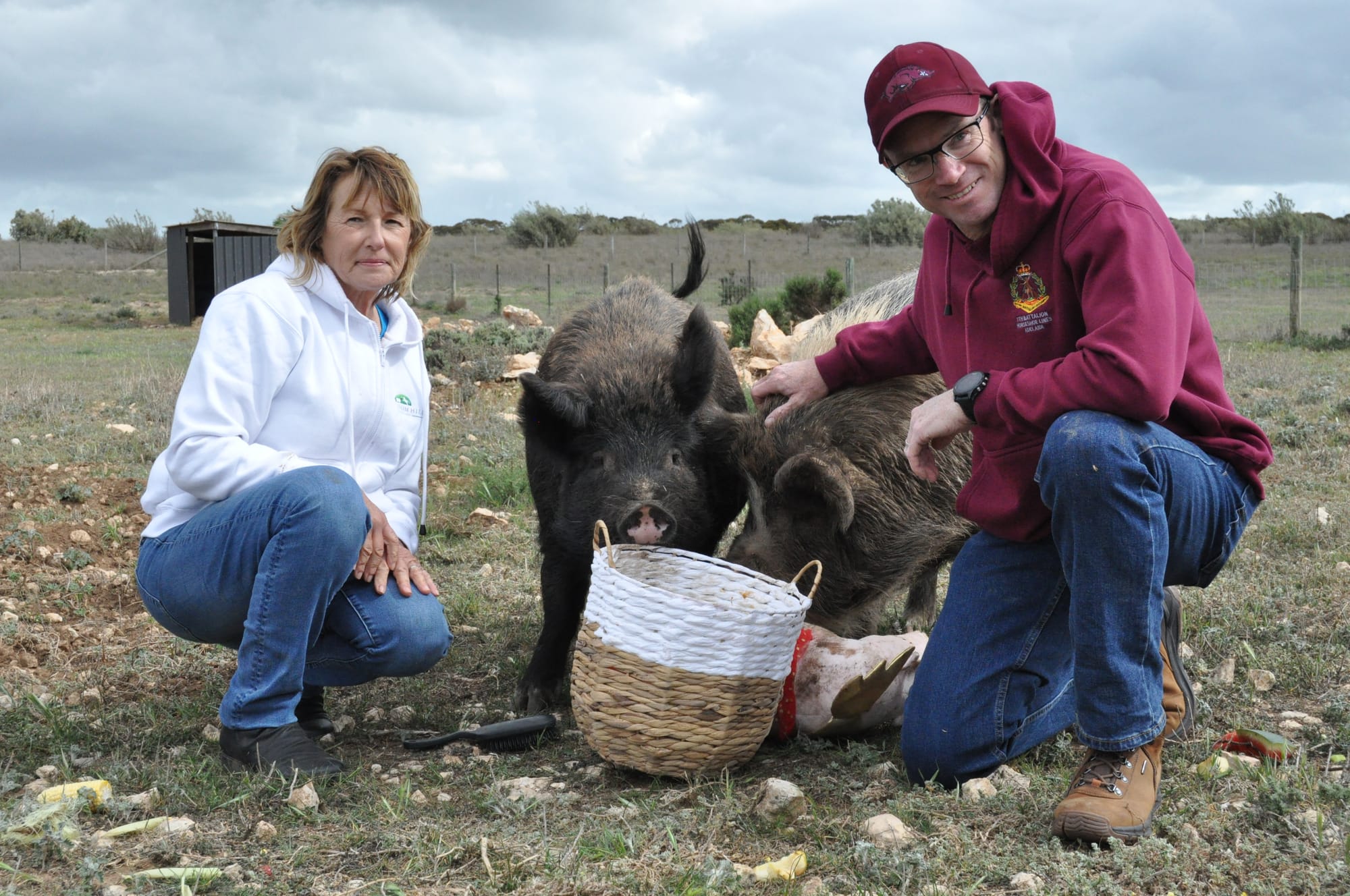 Sow-prise send-off for Will and Liz