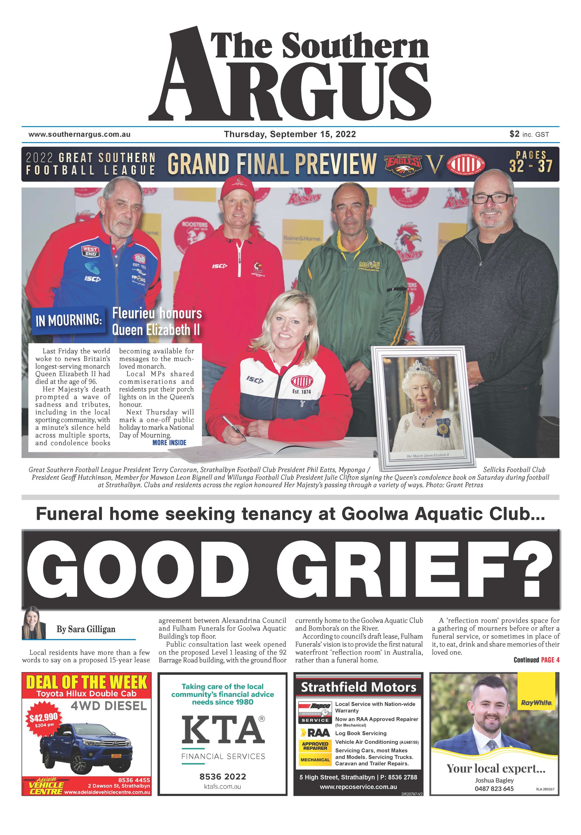 The Southern Argus - September 15, 2022