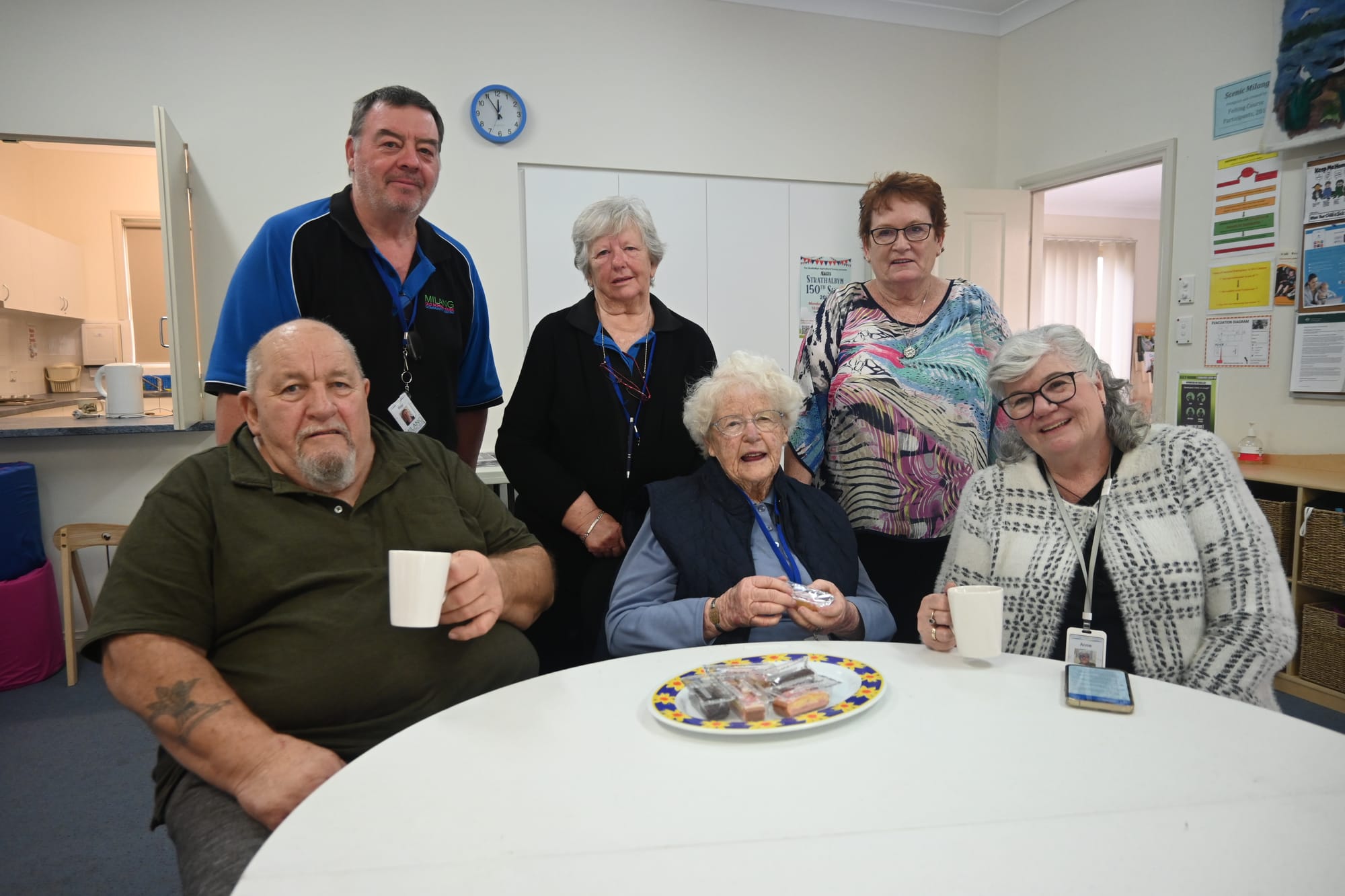 Loving support given by locals to community at Milang