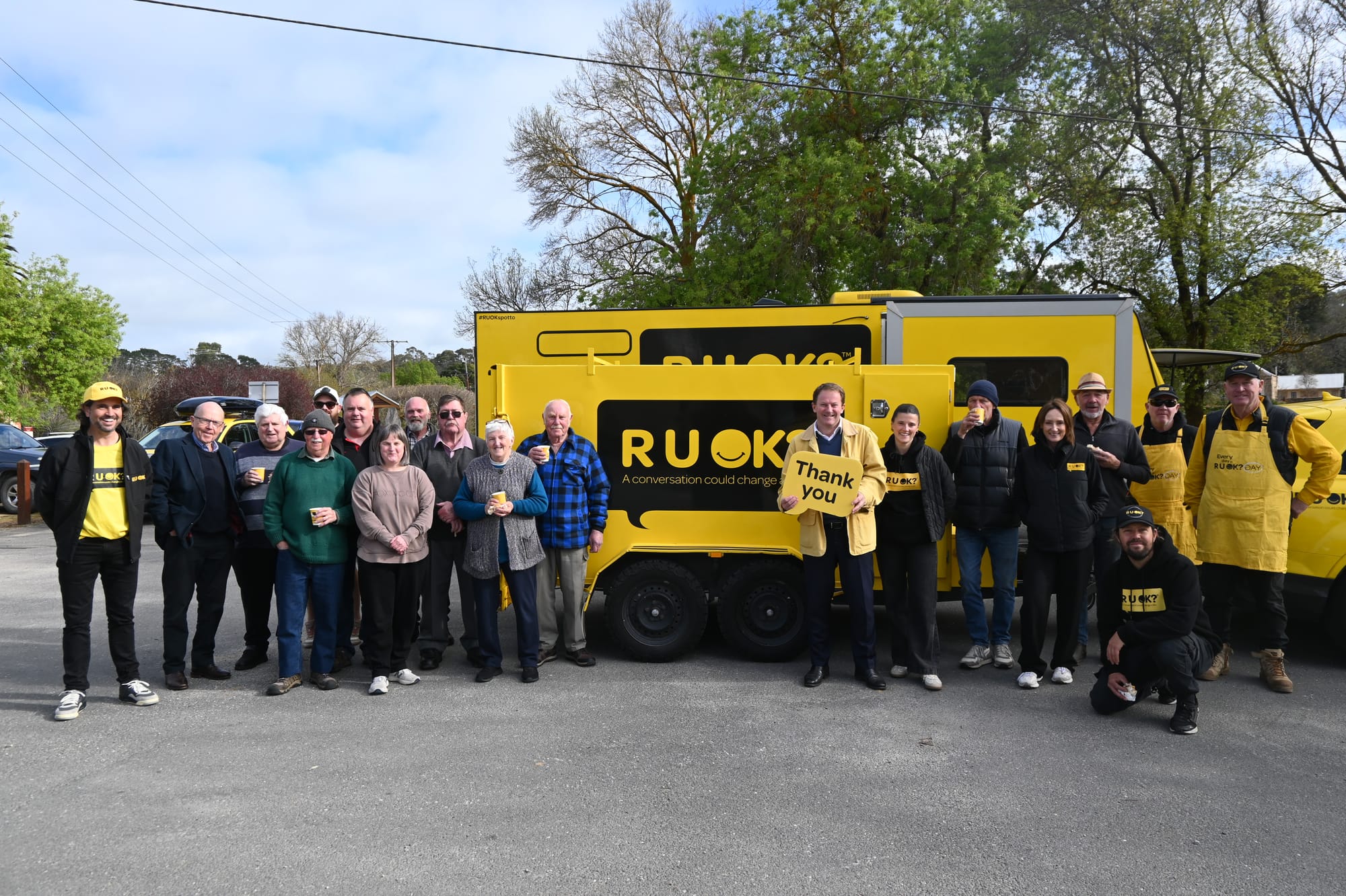 R U OK visits Macclesfield