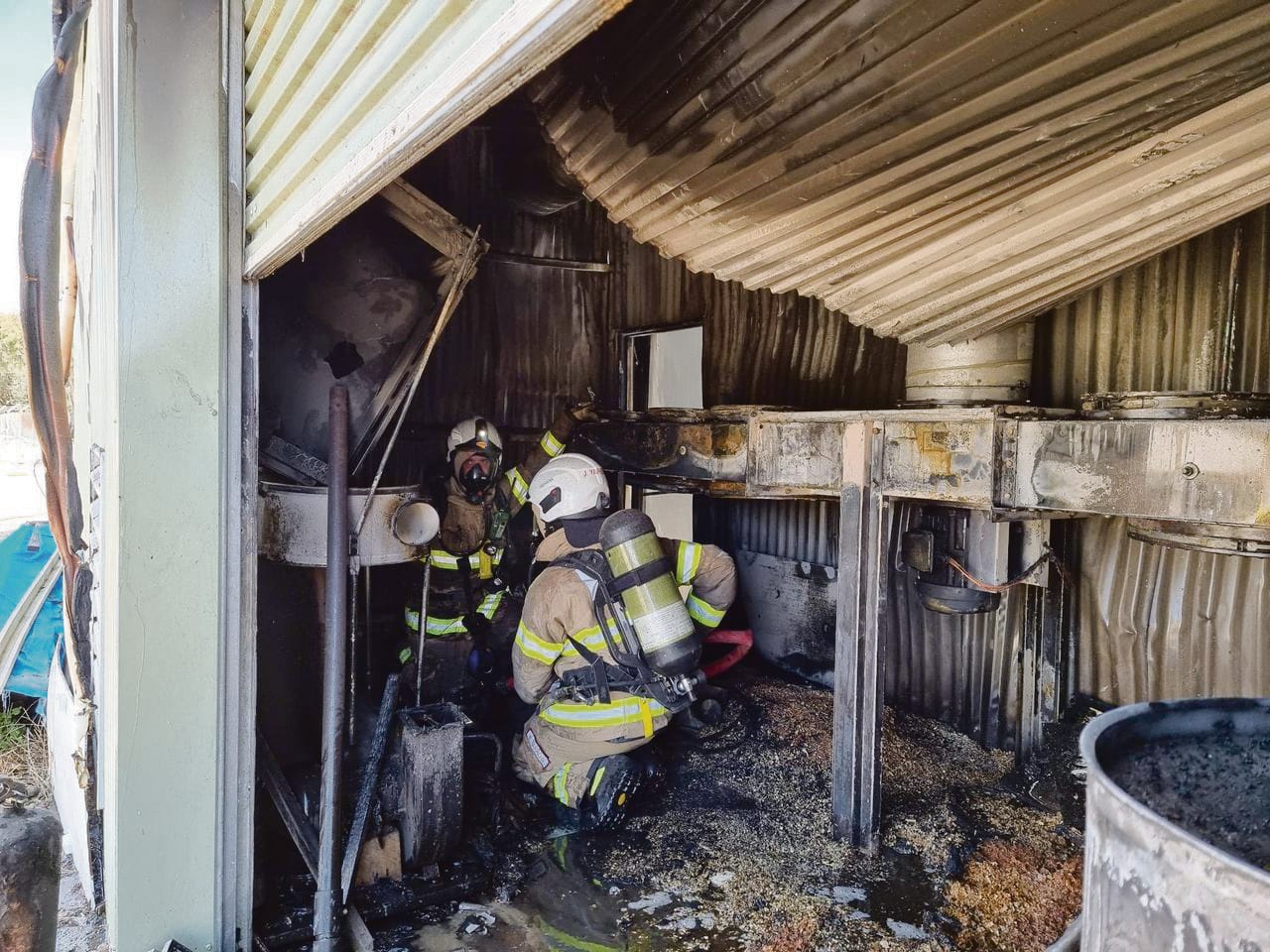Strathalbyn Woodshed begins fire recovery