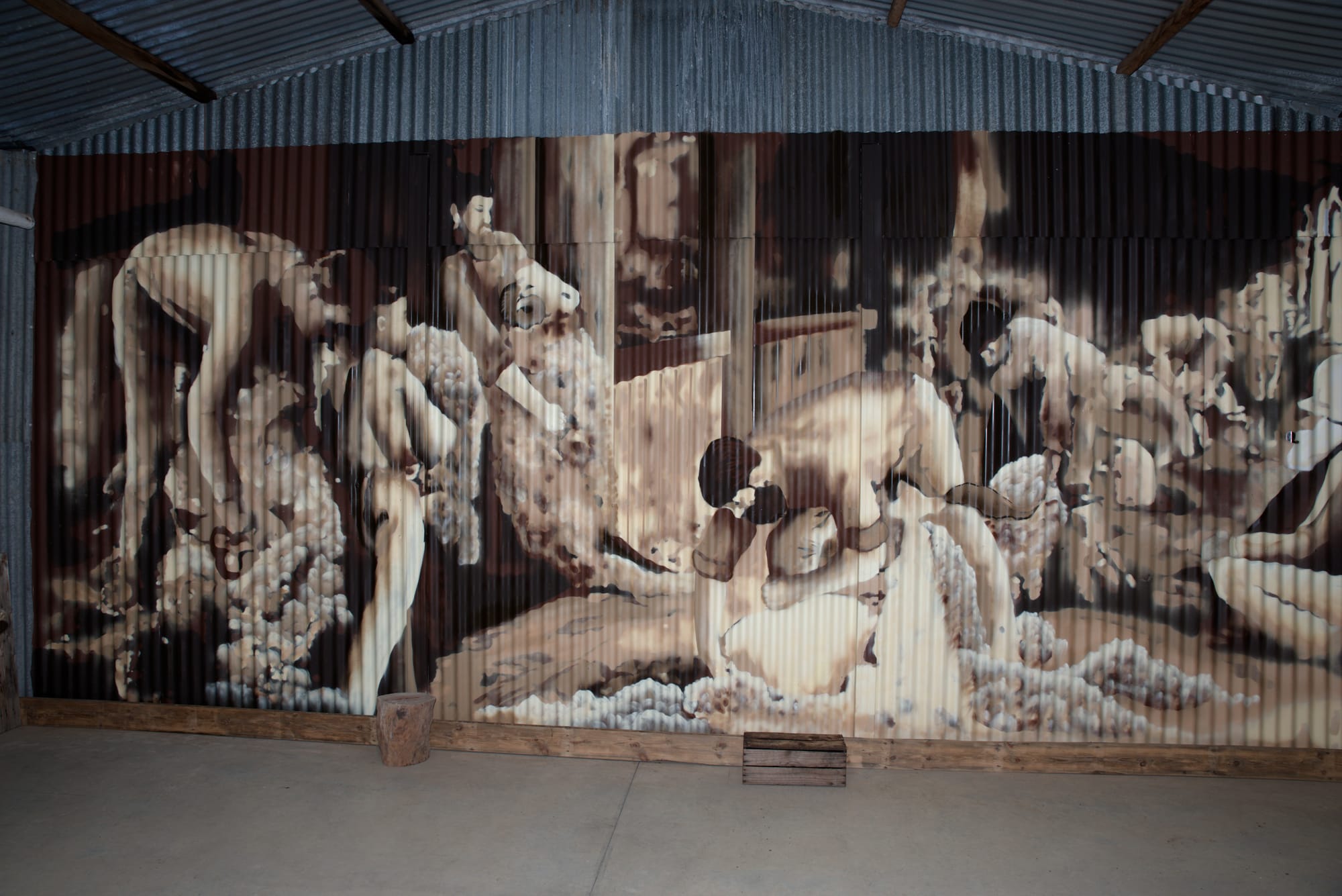 Unveiling a baa-eautiful mural at Milang