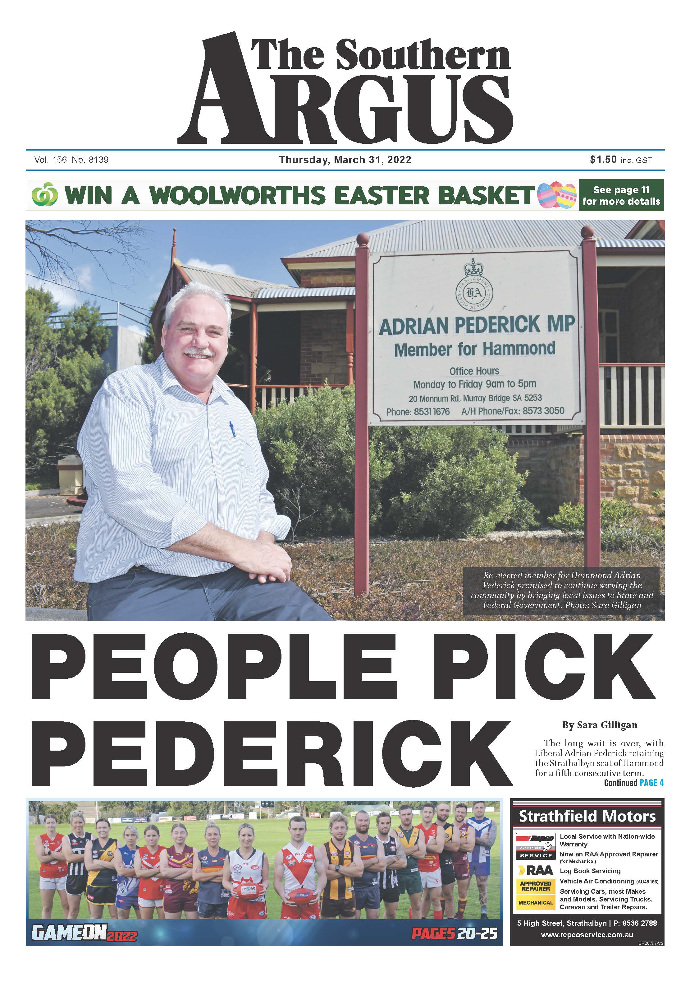 The Southern Argus - March 31, 2022