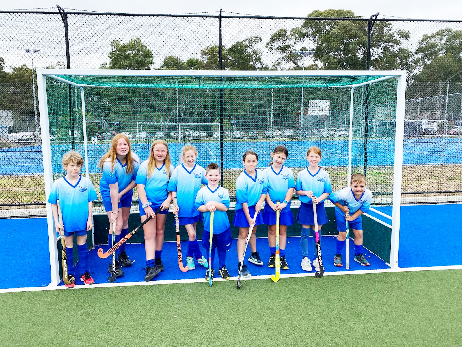 Hockey pitch for local children interested in having fun playing a safe sport