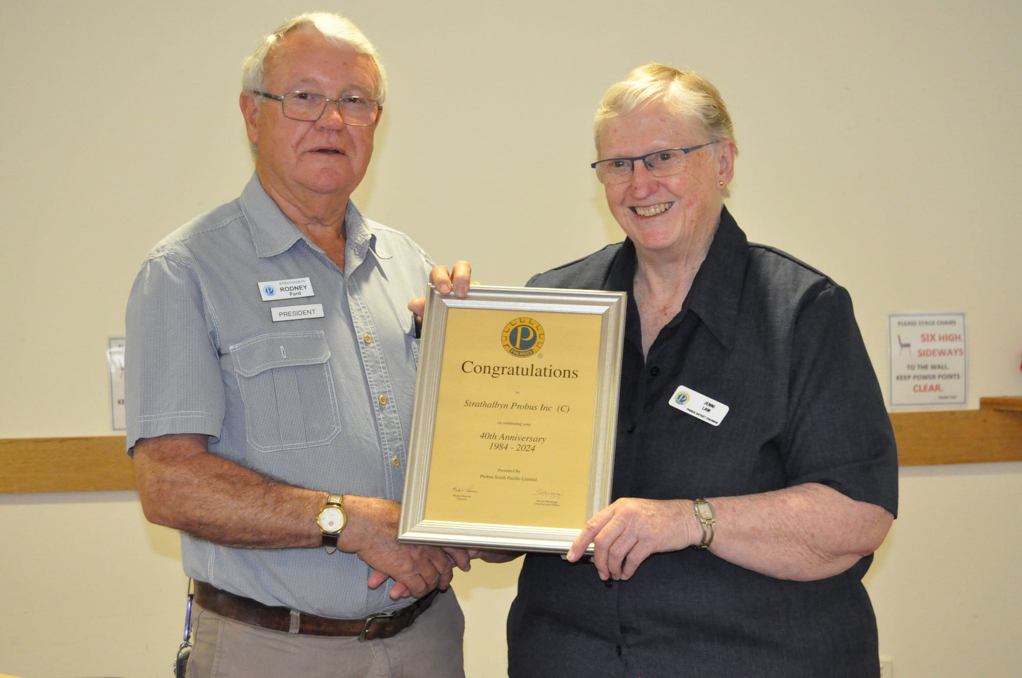 Strathalbyn Combined Probus Club turns 40