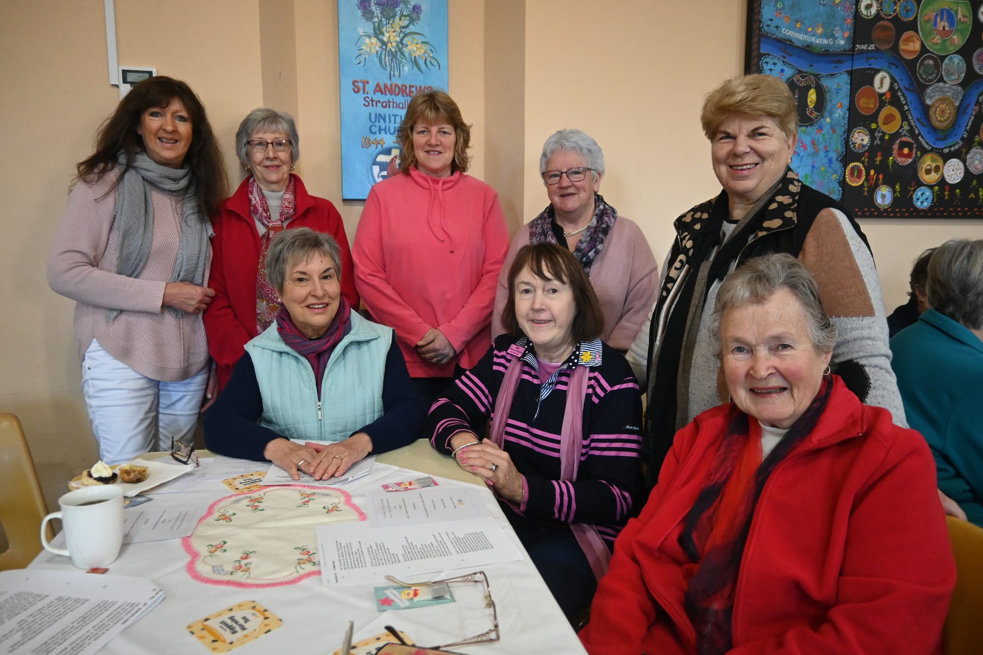 Locals share morning tea for cancer research