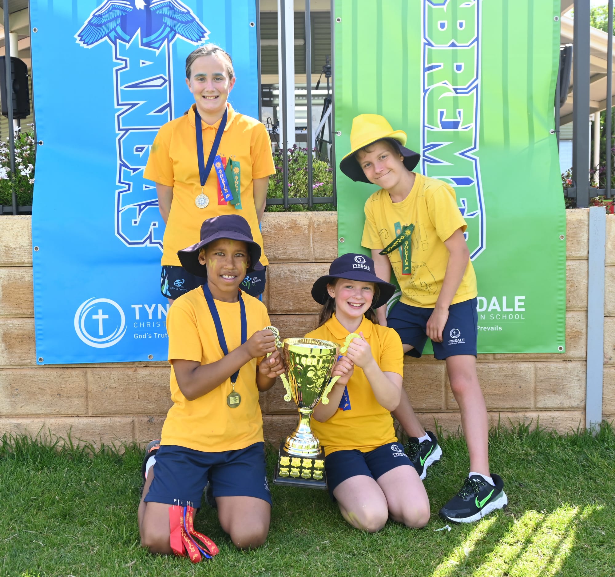 Murray house victors of Tyndale Sports Day trophy