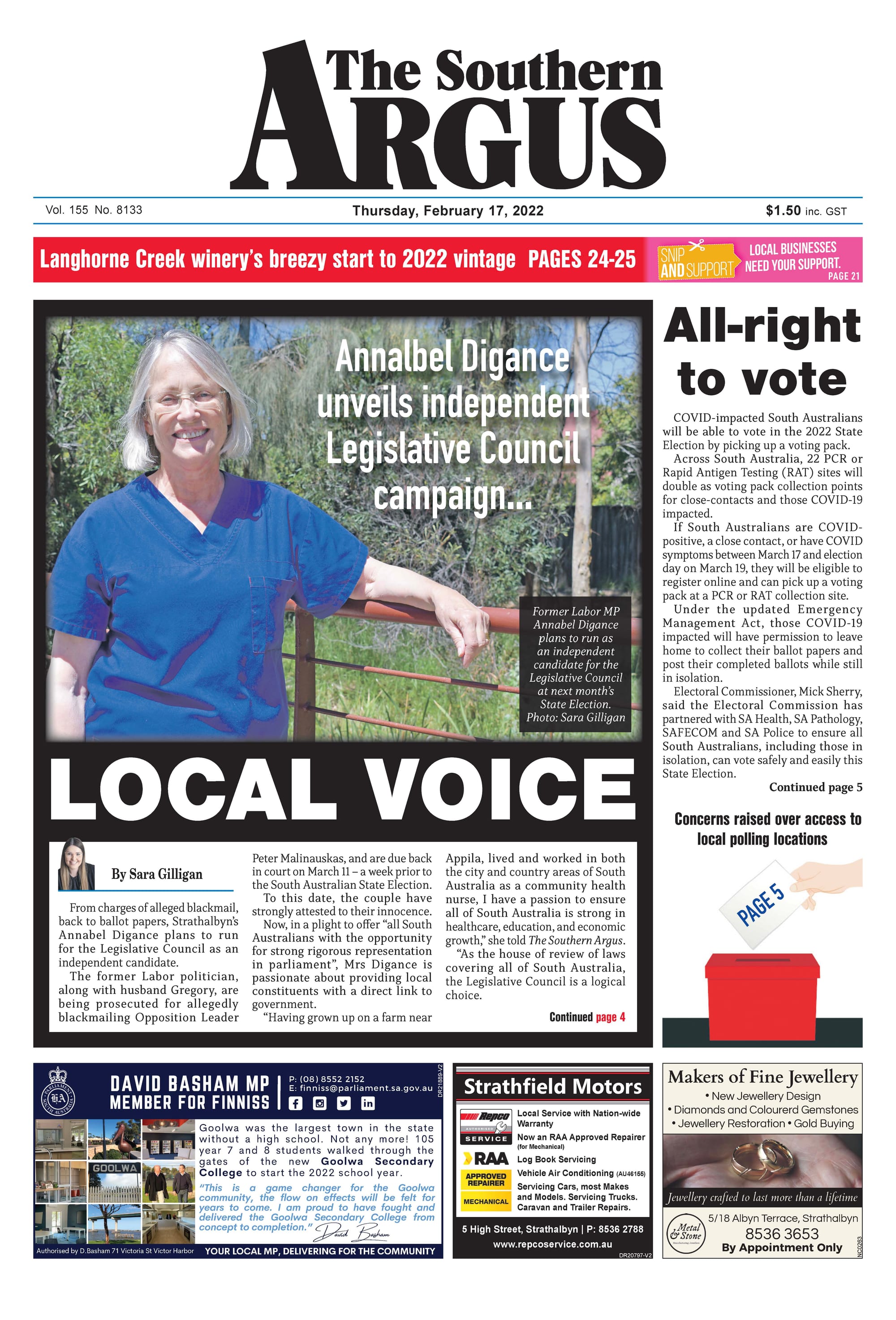 The Southern Argus - February 17, 2022