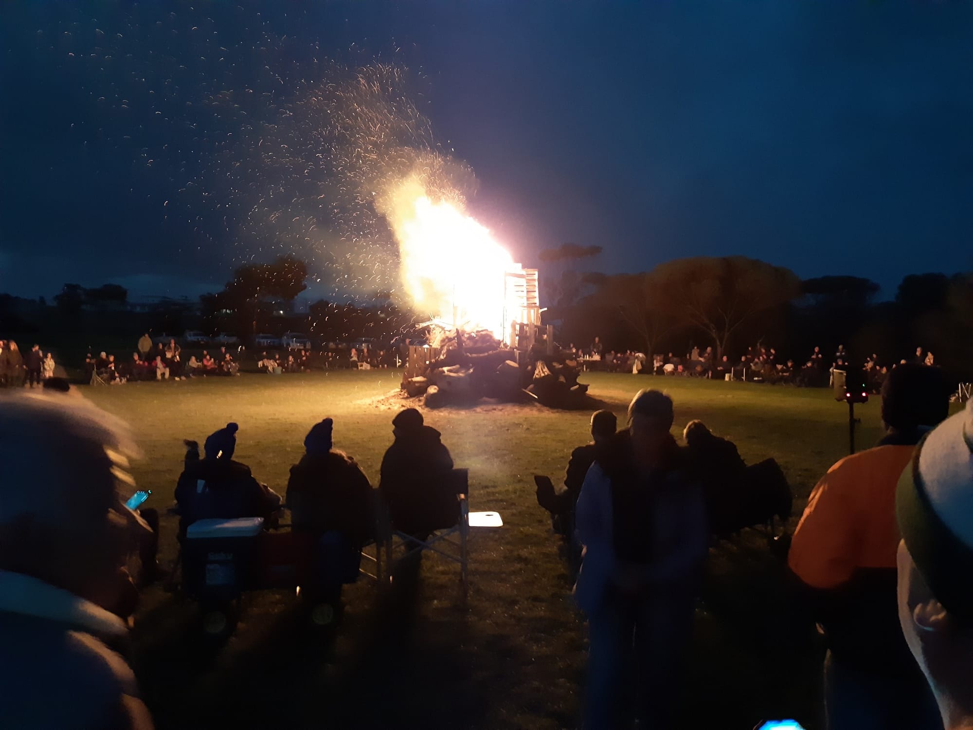 Clayton Bay’s popular fiery night