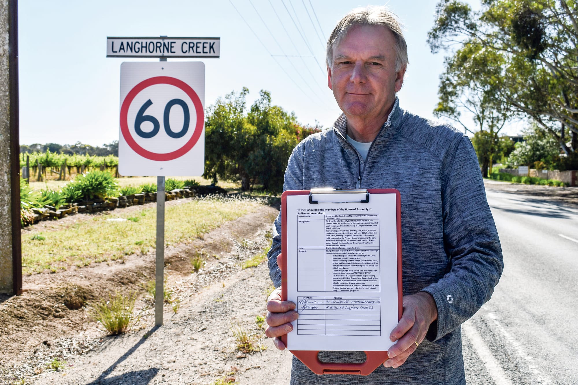 Langhorne Creek residents call for action on ‘unsafe’ road