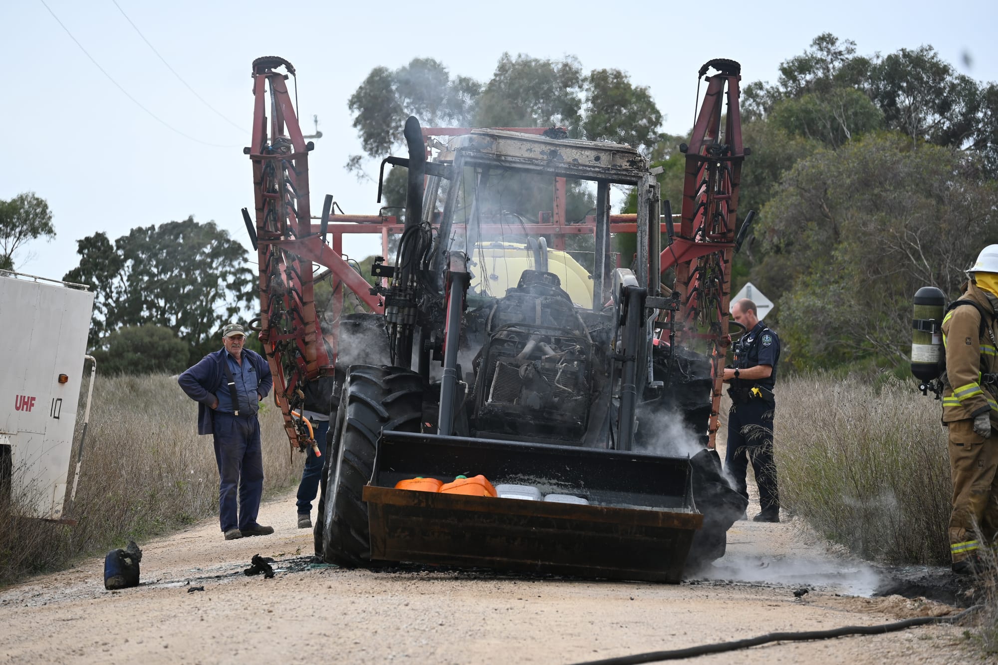 Tractor catches fire at Bletchley causing $90,000 in damages