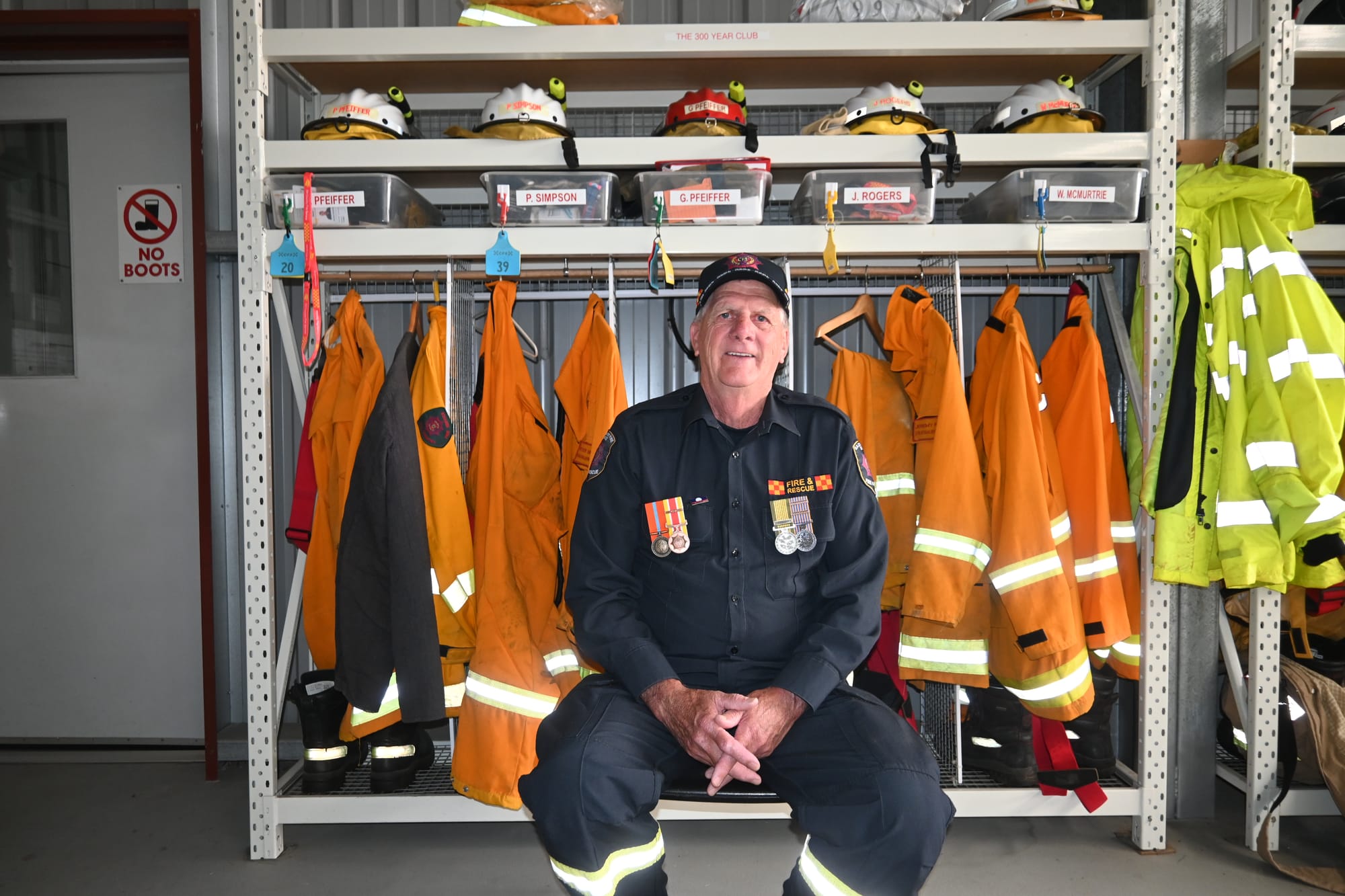 Volunteer credits milestone to family