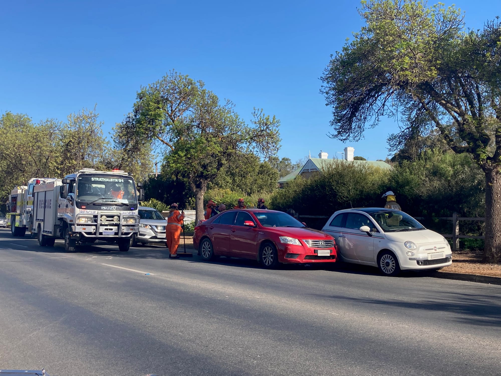 Driver collides with parked car