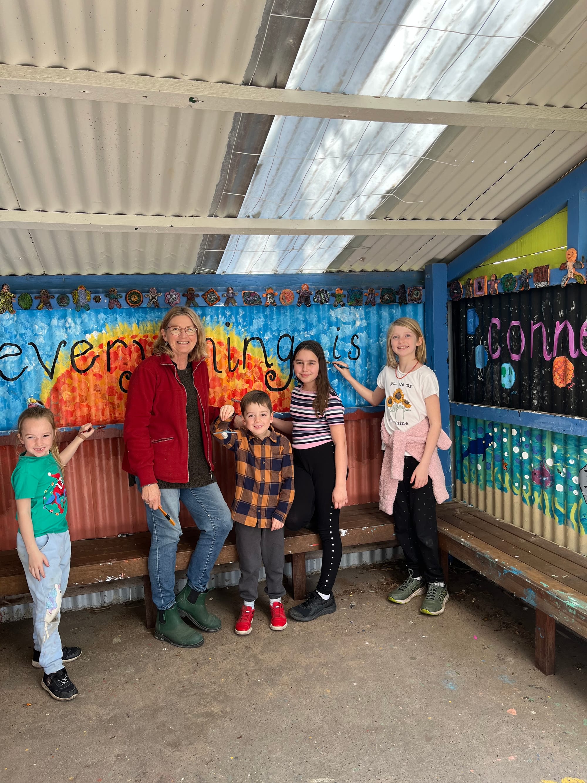 Lunch shed given personal bite of art