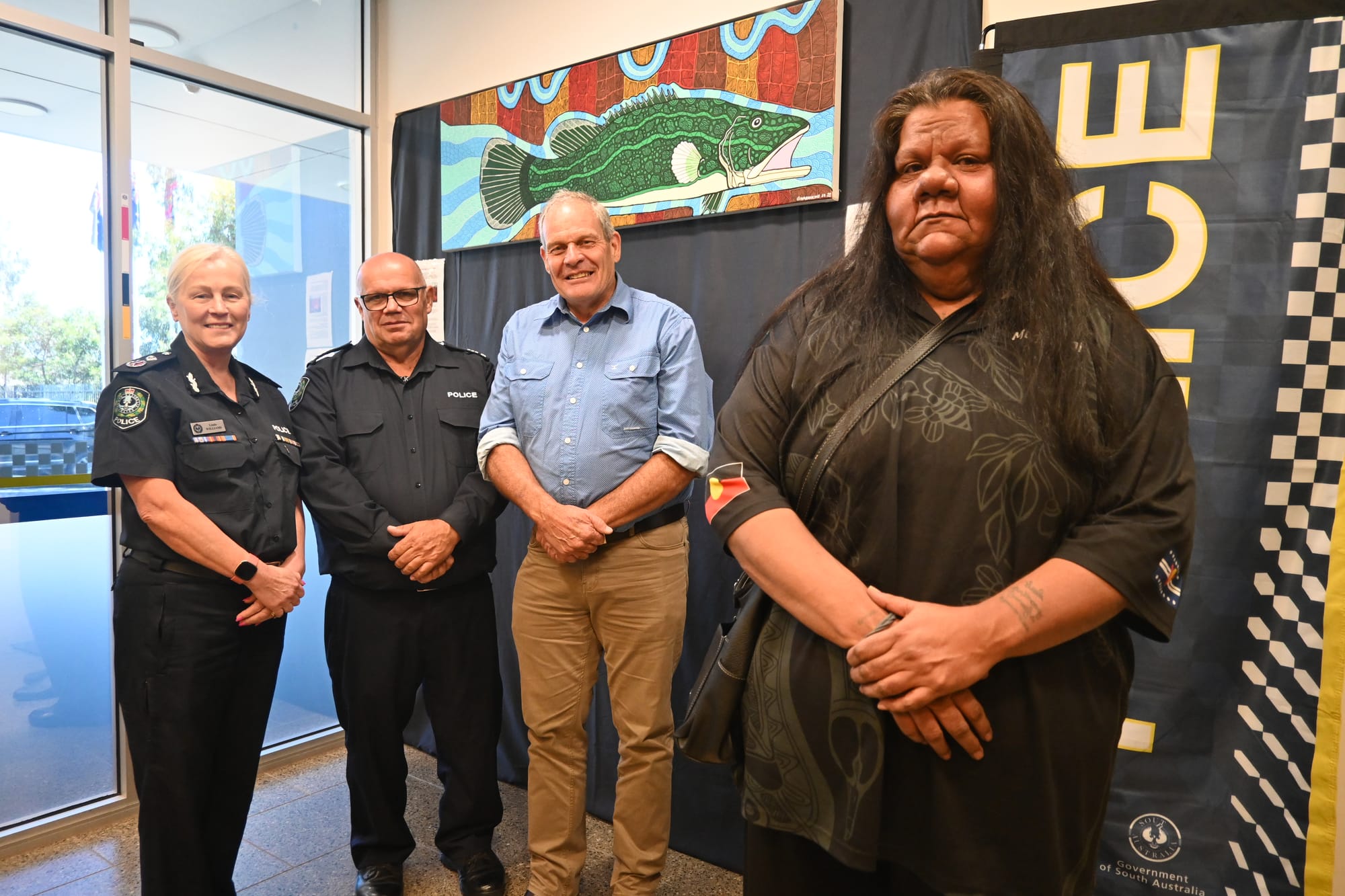 Mural unveiled at police station