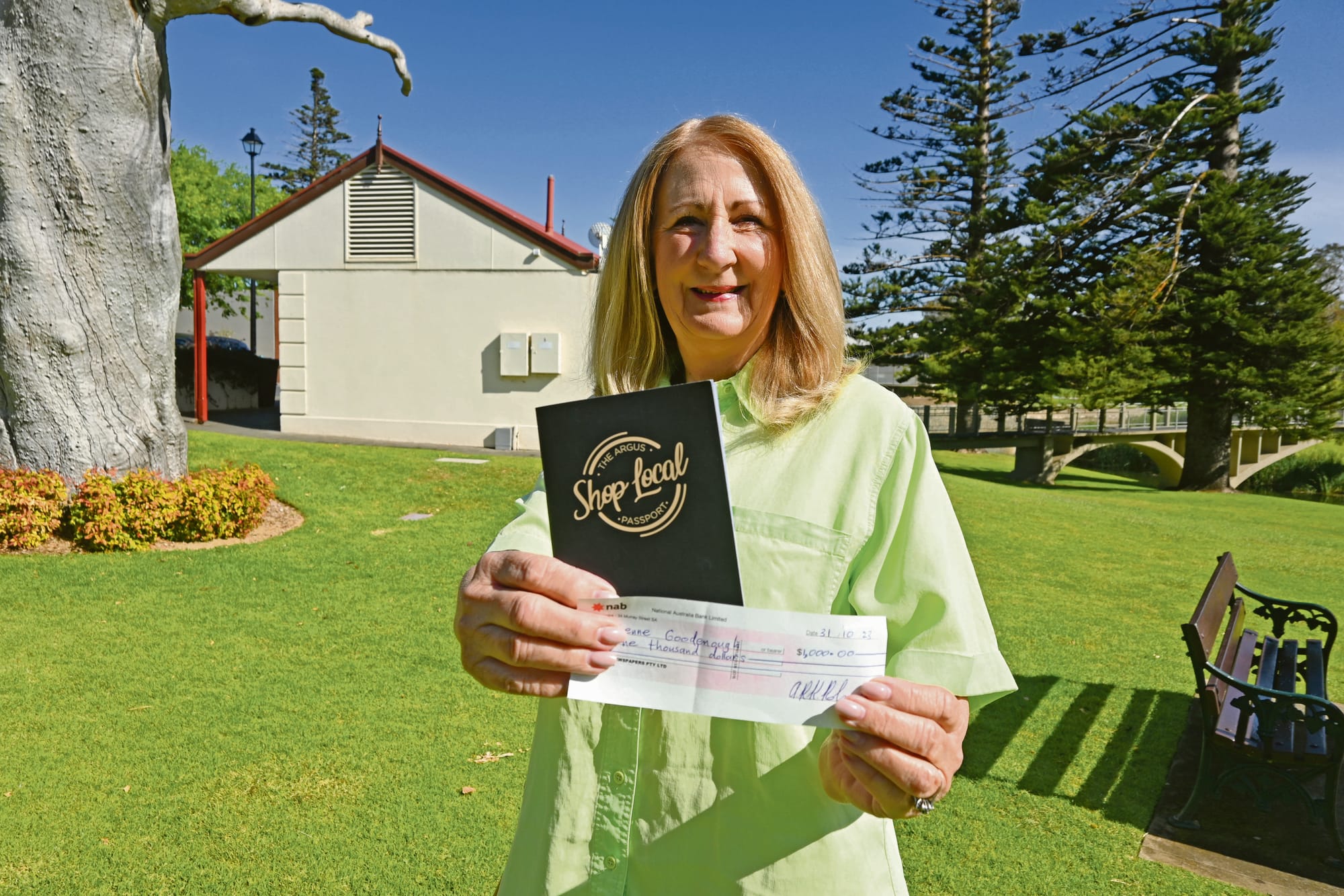 Passport winner takes earnings overseas