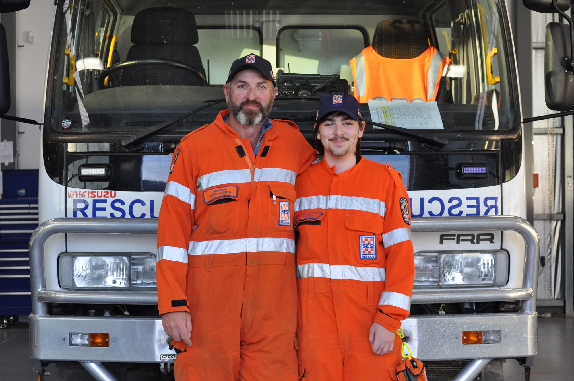 Father and son team up at SES