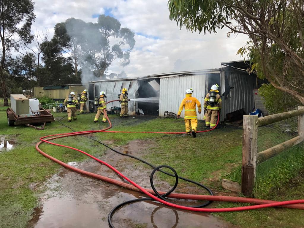 Fire decimates shed at Woodchester, causing $400,000 worth of damages