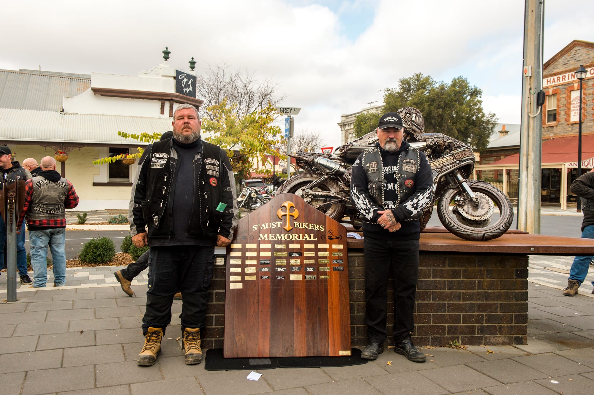 Motorcyclists gather for service