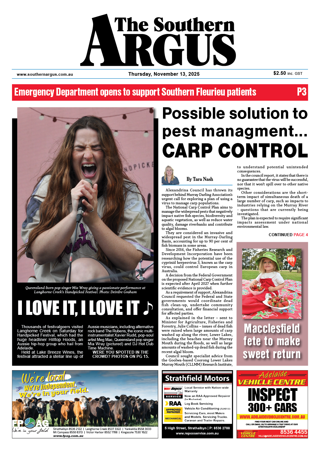 The Southern Argus - October 30, 2025  post
                                image