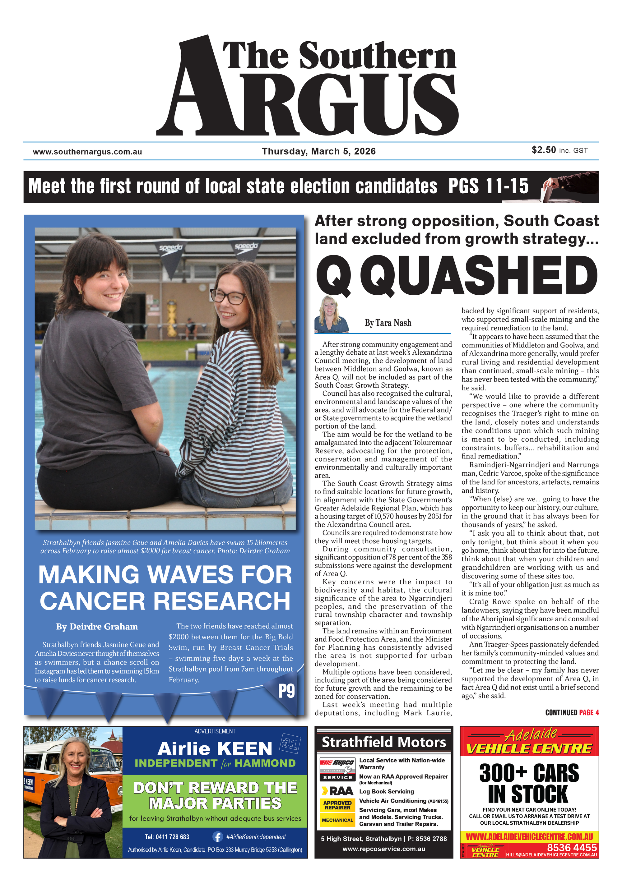 The Southern Argus - March 5, 2026