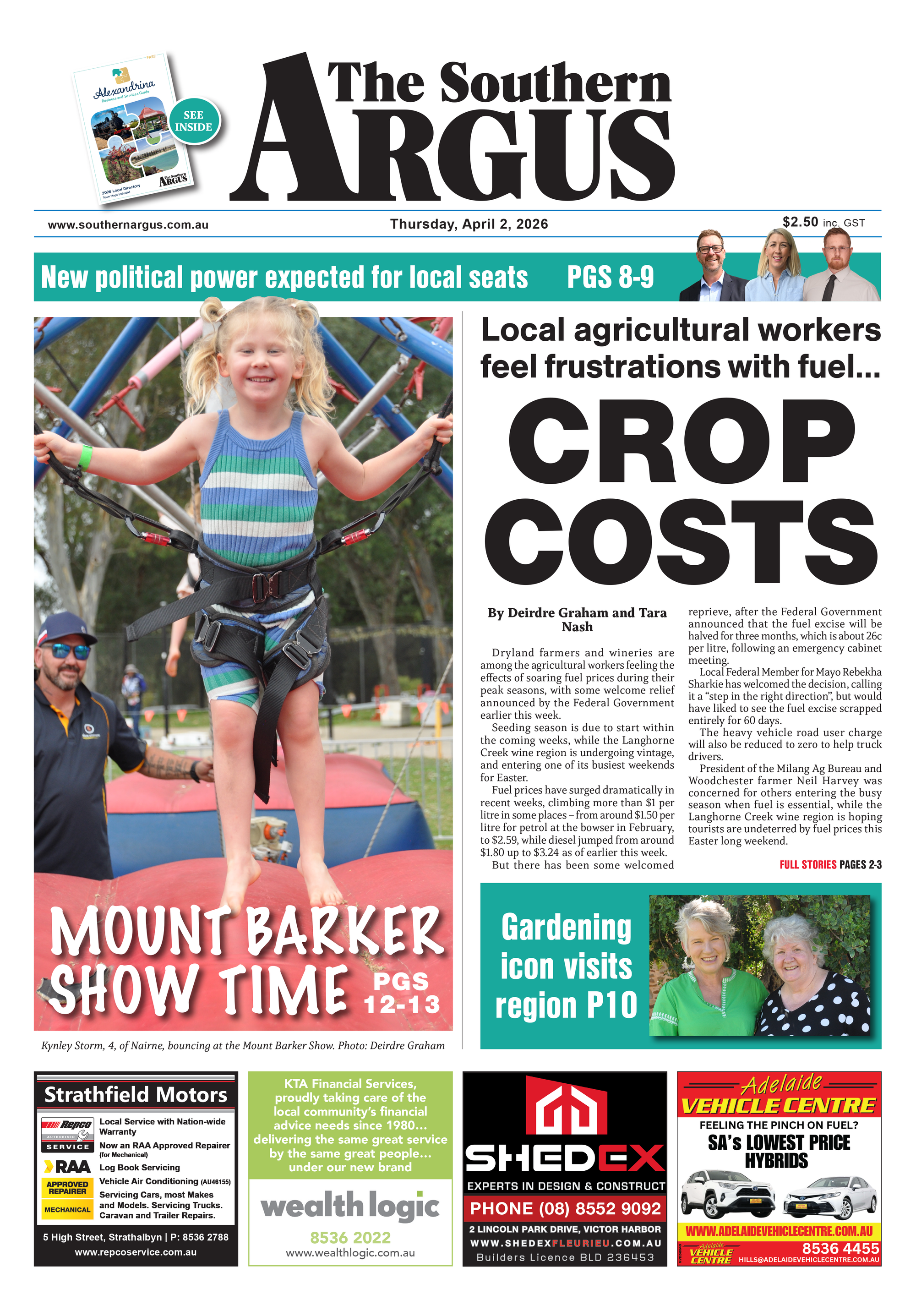 The Southern Argus - April 2, 2026  post
                                image