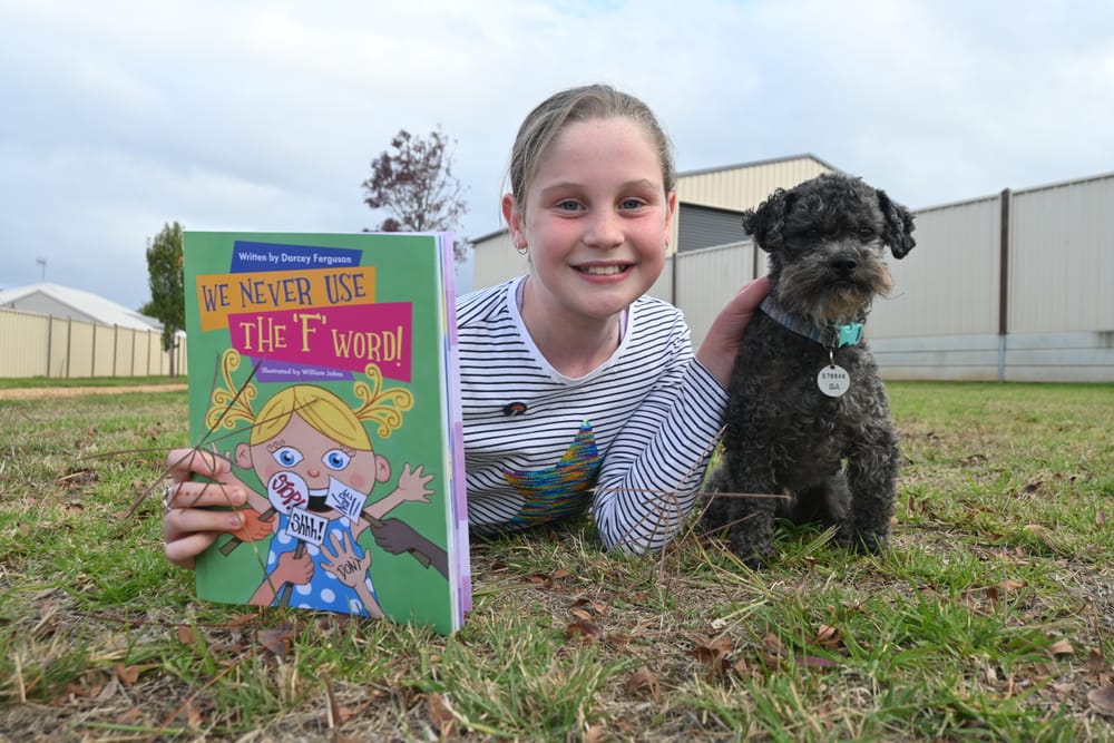 Child author publishes positive message post image