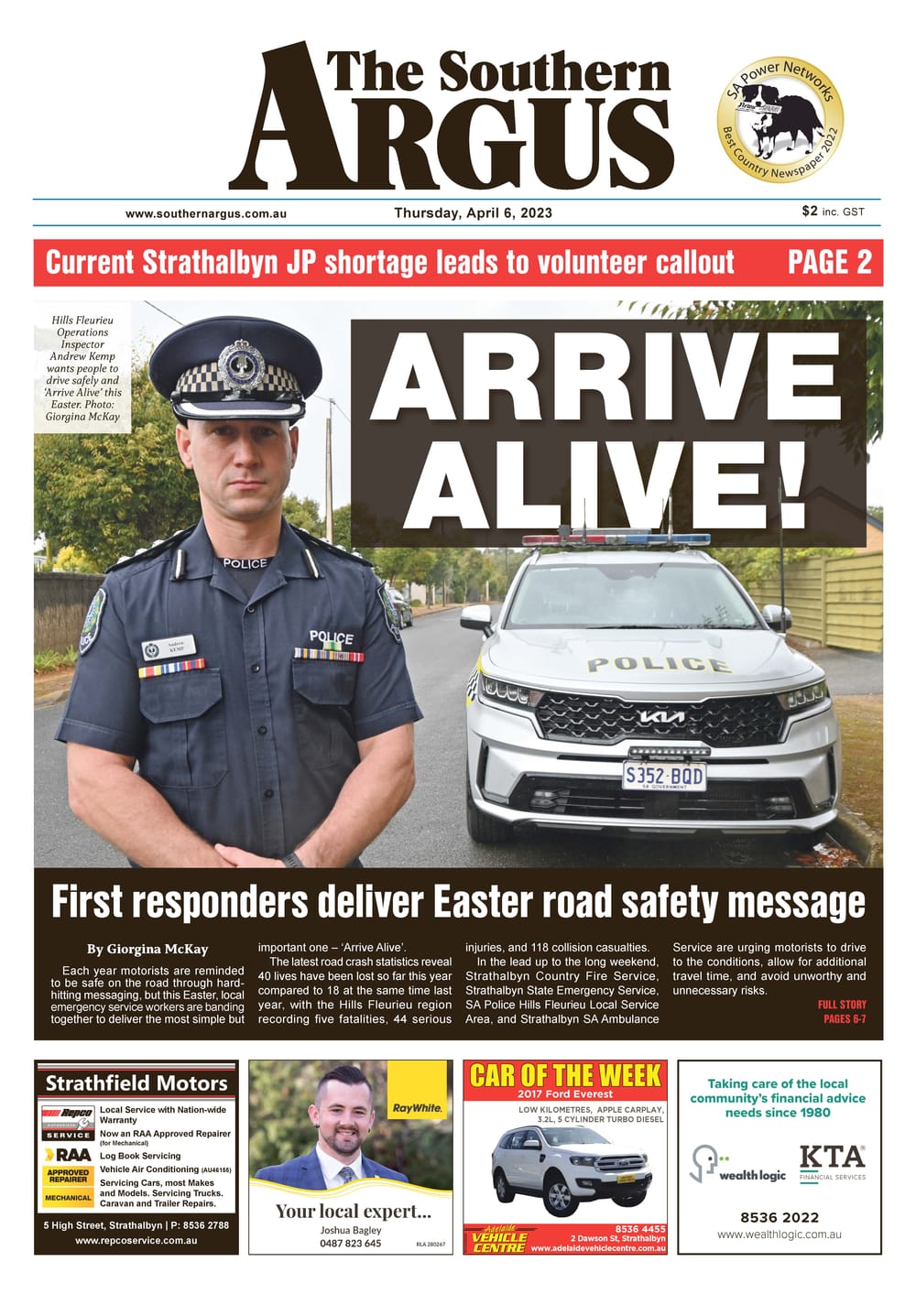 Southern Argus - April 6, 2023 post image