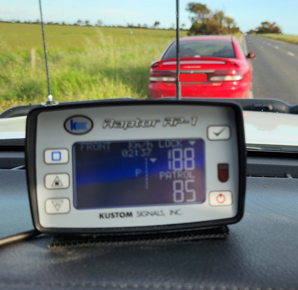 Extreme speeder loses licence at Strathalbyn after being clocked at 188km/h post image
