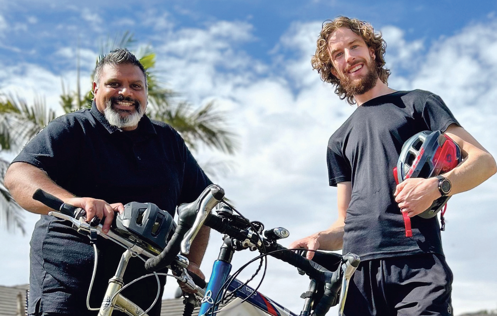 YouTube pair tackle momentous bike ride for mental health post image