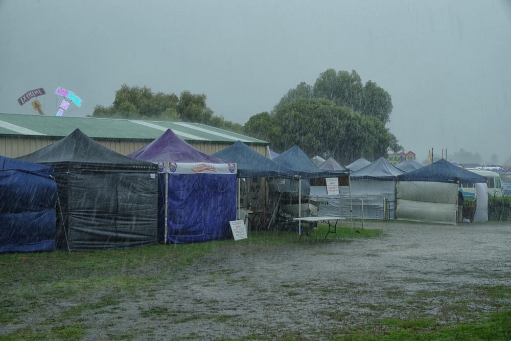 RAIN OR SHINE: Soggy show goes on to see near-record Sunday crowd post image