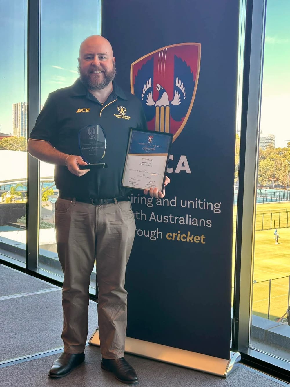 Robran lands state cricket award post image