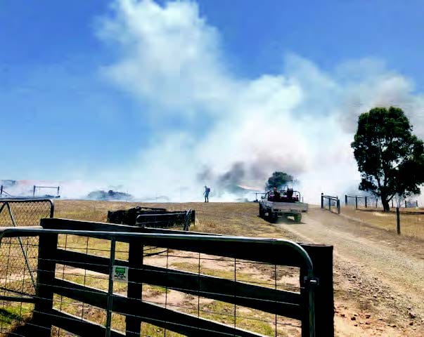 Finniss couple thanks firies after lawnmower sparks blaze post image