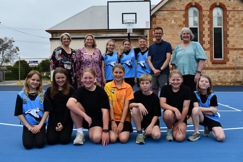 Goolwa Primary’s ‘swishes’ for a new court come true post image