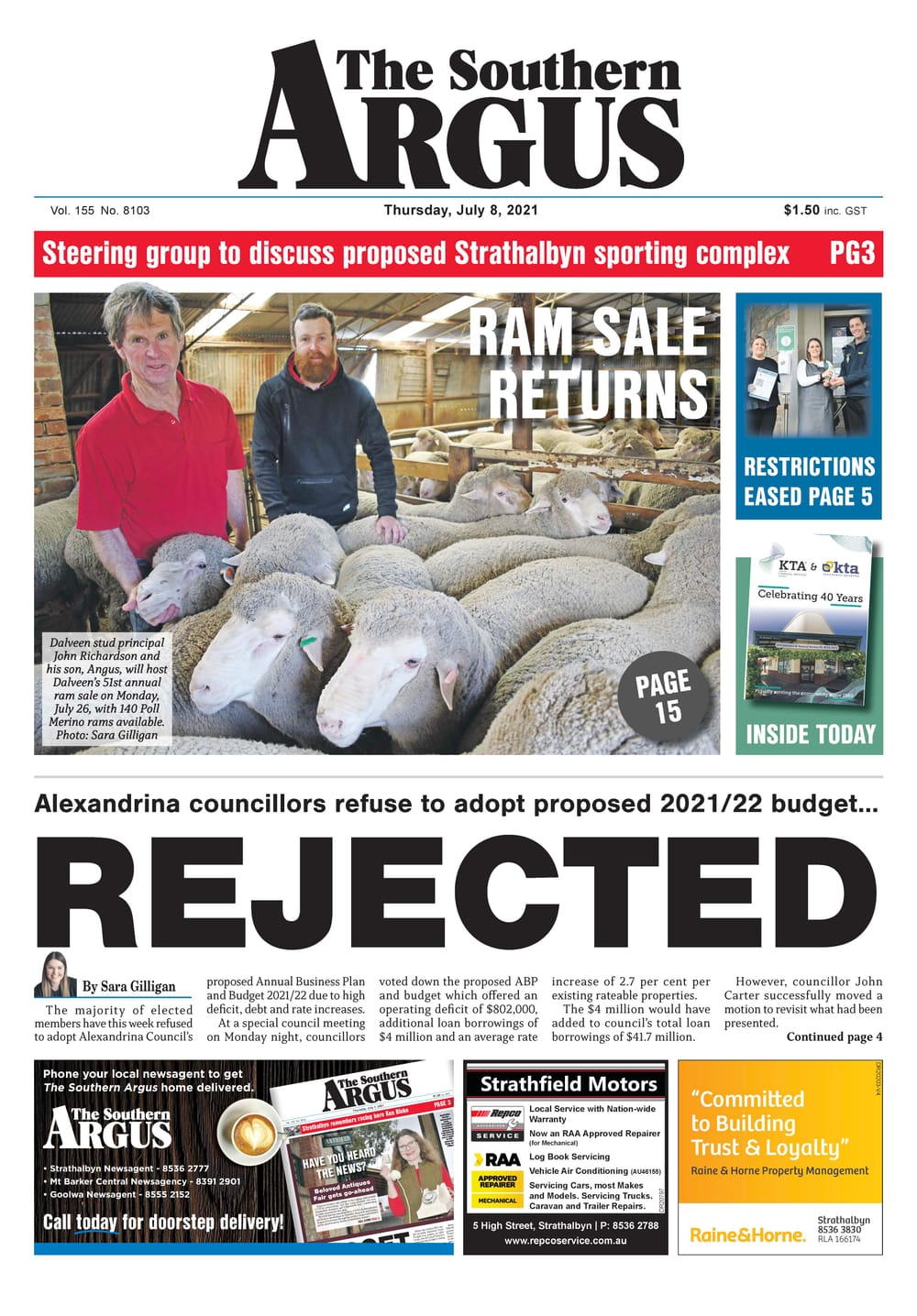 The Southern Argus - July 8, 2021 post image