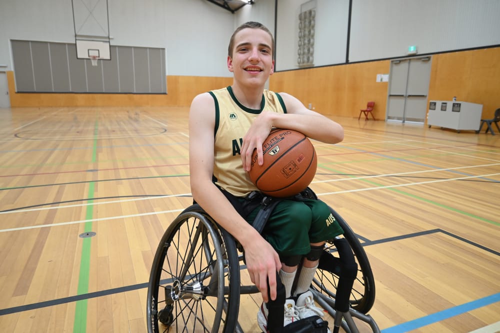Basketballer makes another goal post image