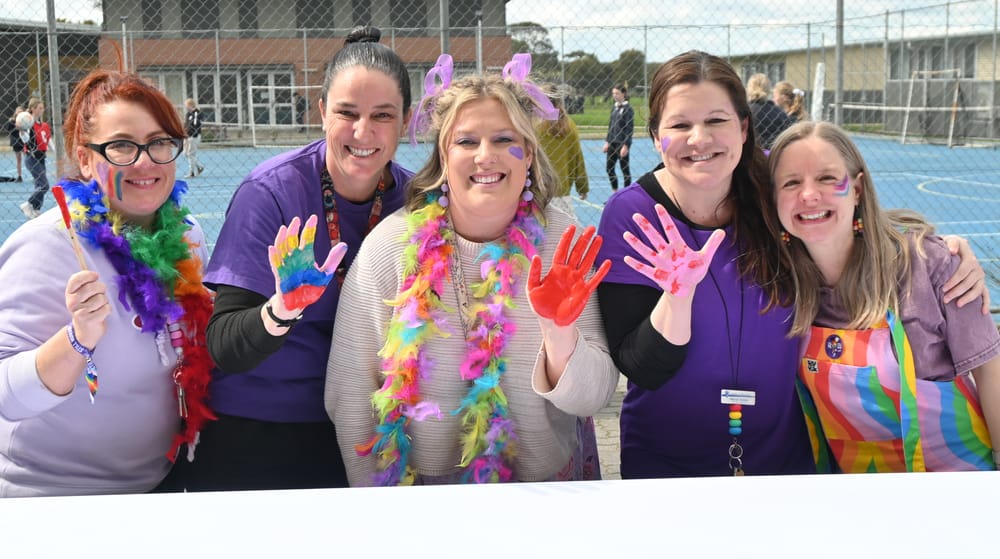 Eastern Fleurieu School staff and students turn purple for pride post image
