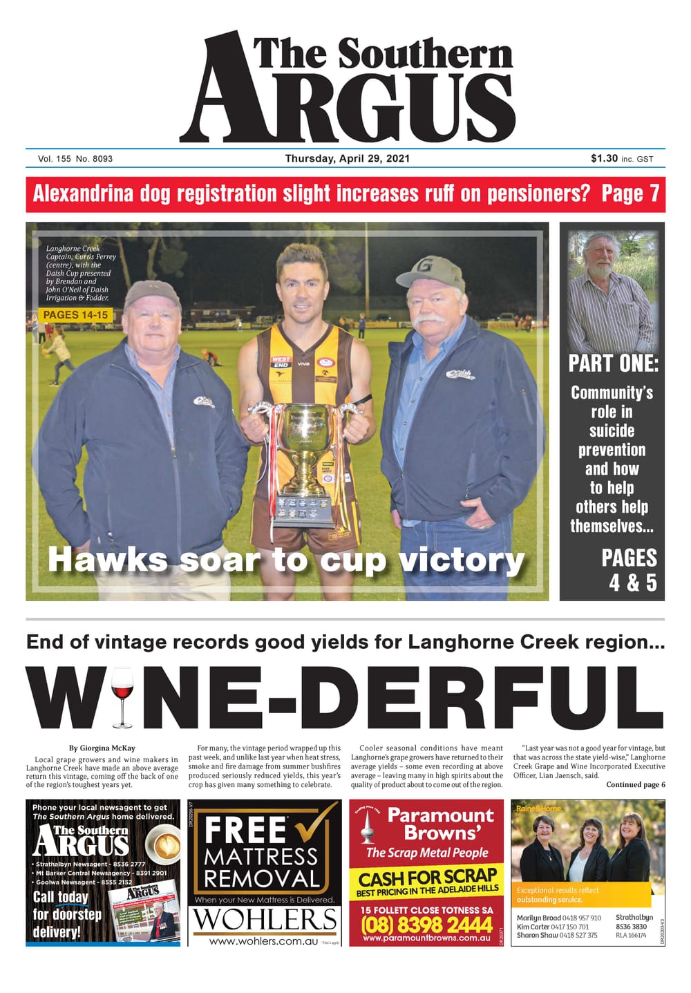 The Southern Argus - April 29, 2021 post image