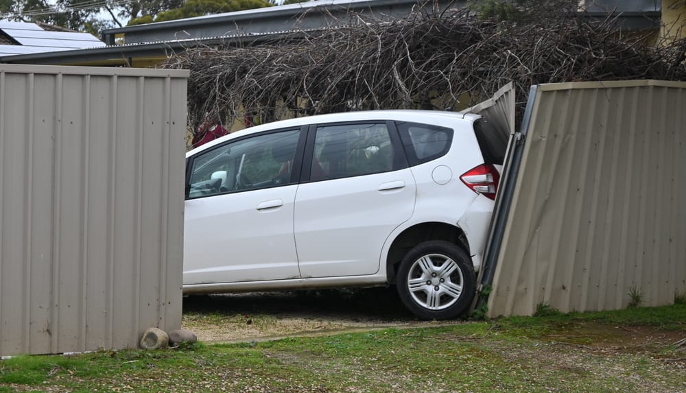Car crash at Strathalbyn home damages fencing. post image